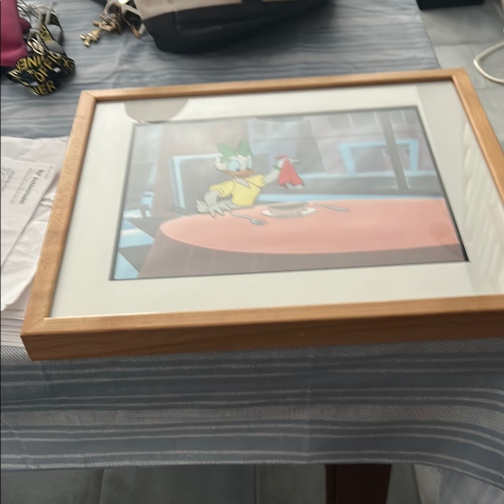Framed Cartoon Daisy Duck Art Print